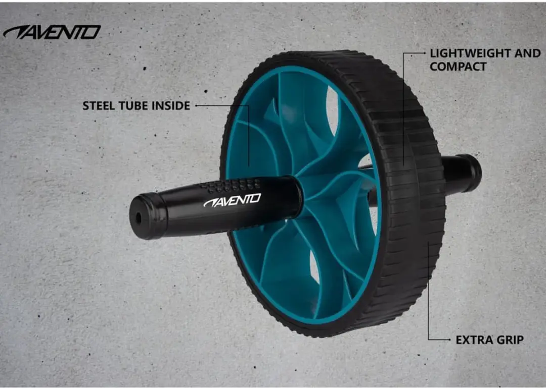 Avento Power Ab-Roller - Zwart/Blauw