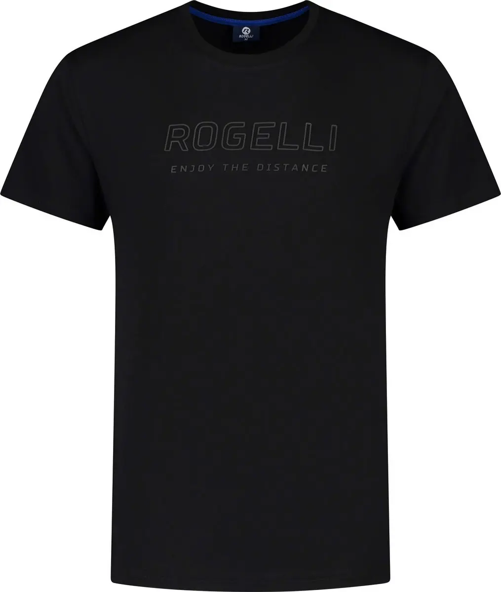 Rogelli Logo Heren Sportshirt Korte Mouw XL - Zwart - afbeelding 4 van 6