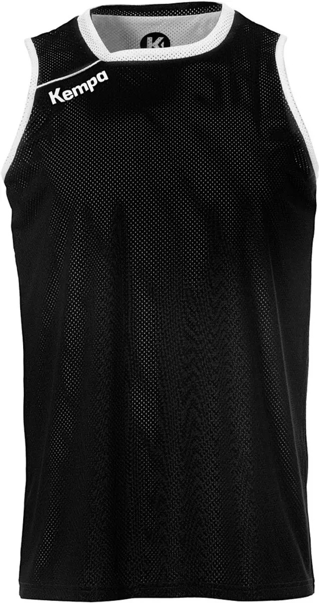 Kempa Reversible Tank Top Kind Zwart-Wit Maat 164