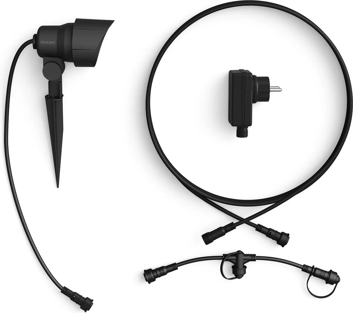 Philips LED Grondspot Basisset 24W - Warmwit - 7cm - Antraciet