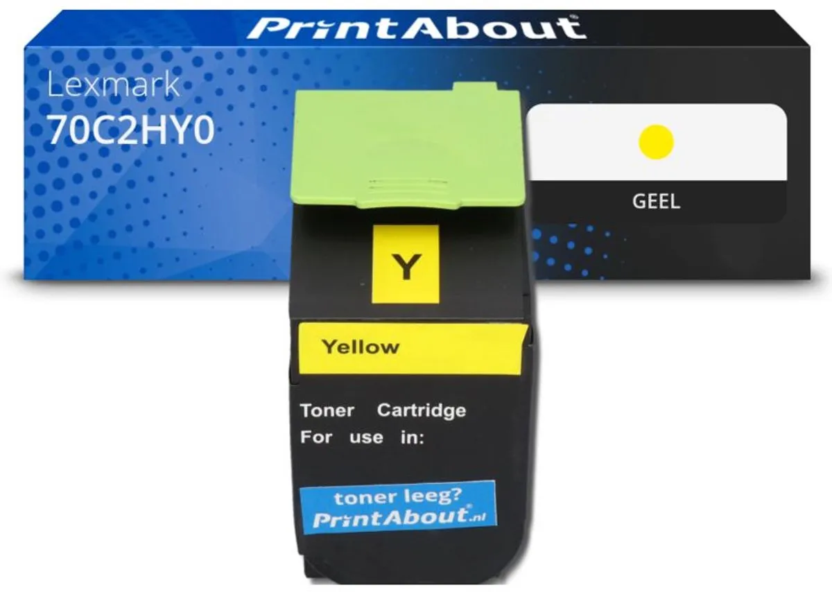 PrintAbout Lexmark 70C2HY0 Toner Geel
