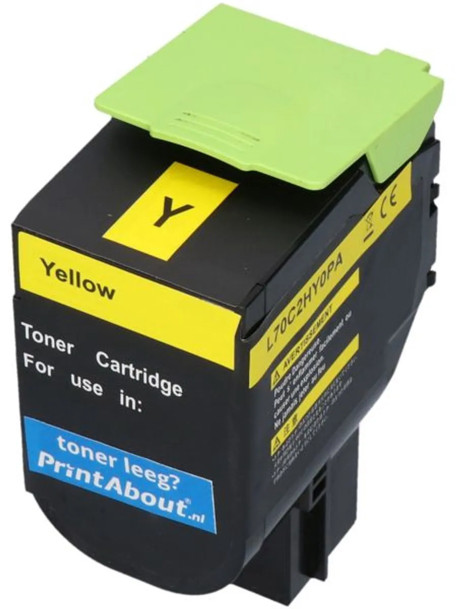PrintAbout Lexmark 70C2HY0 Toner Geel - 3.500 pagina's