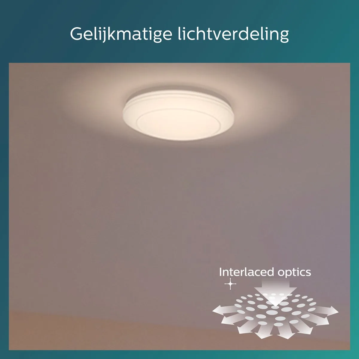 Philips Cinnabar Plafondlamp 32cm - Koelwit 4000K - afbeelding 6 van 6