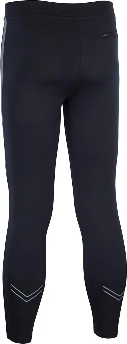 Avento Runningbroek Heren - Reflective Stripe - Zwart/Zilver - L