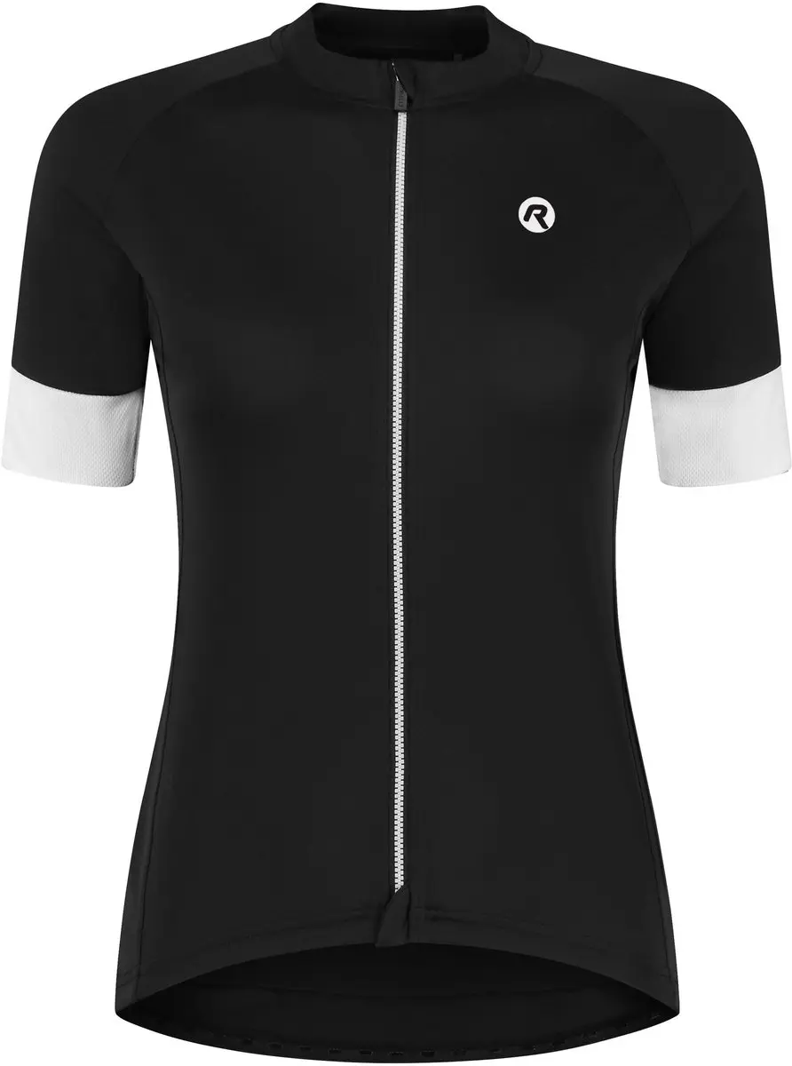 Rogelli Modesta Dames Fietsshirt M - Zwart/Wit