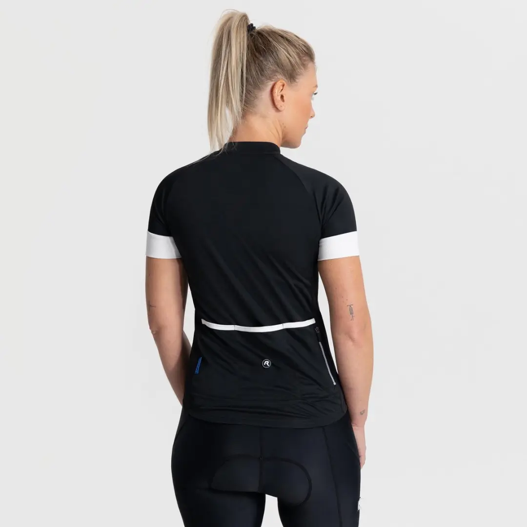 Rogelli Modesta Dames Fietsshirt M - Zwart/Wit