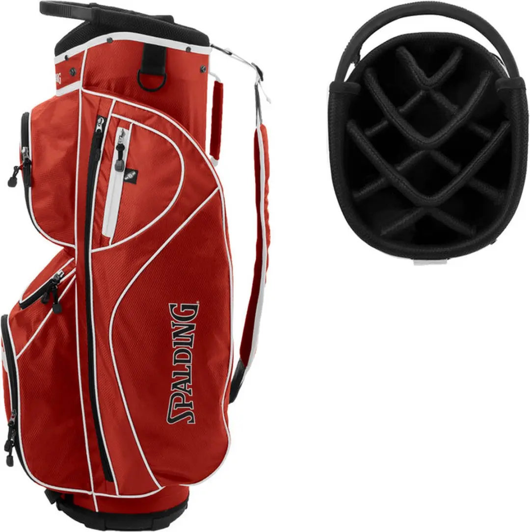 Spalding golftas cartbag rood SX35