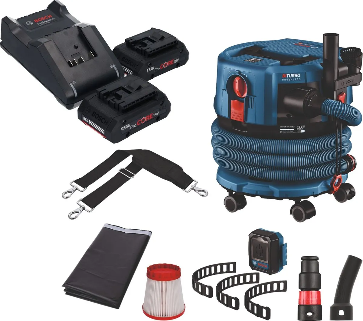 Bosch Professional GAS 18V-12 MC Stofzuiger