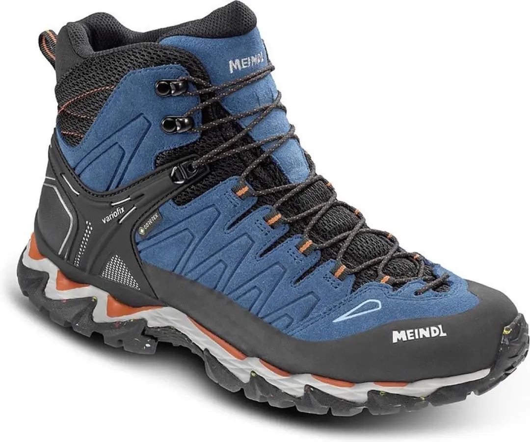 Meindl Lite Hike Gtx Heren Hoge Wandelschoen Blau/Orange 10,5/45