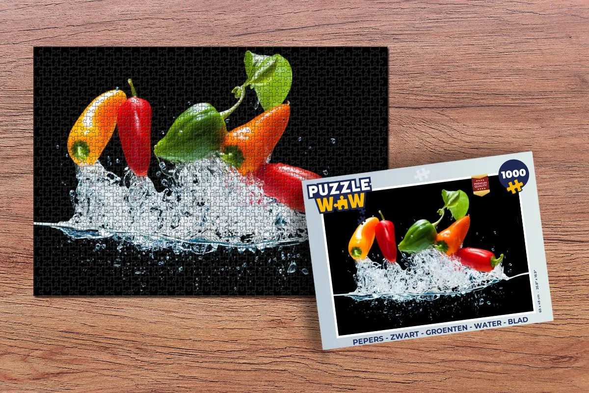 PuzzleWow Pepers Legpuzzel 1000 Stuks - Multicolor