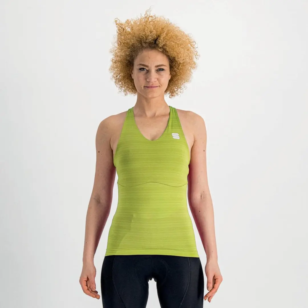 Sportful Fietsshirt Mouwloos Groen Dames