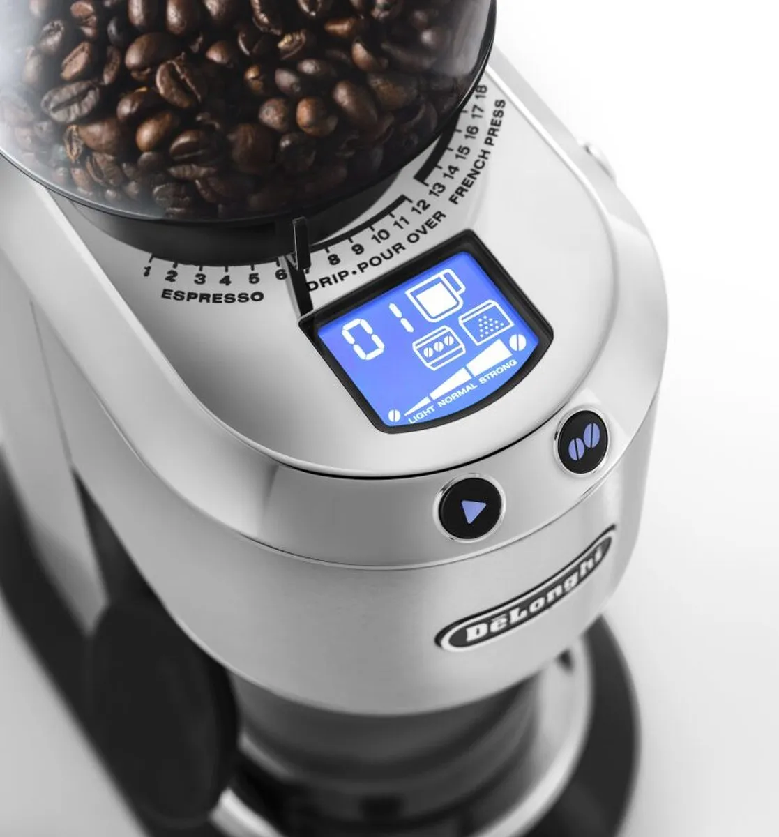 De'Longhi Dedica KG 521.M Koffiemolen - Zilver
