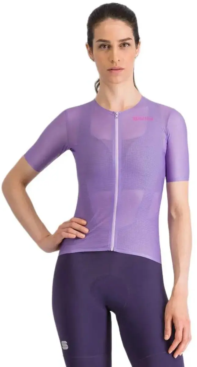 Sportful Light 2 Korte Mouw Wielertrui Paars S Vrouw
