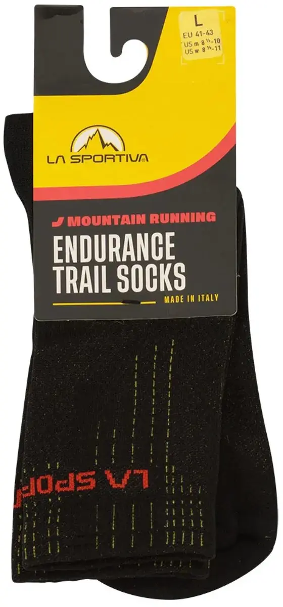 La Sportiva Endurance Trail Lange Sokken Zwart EU 41-43
