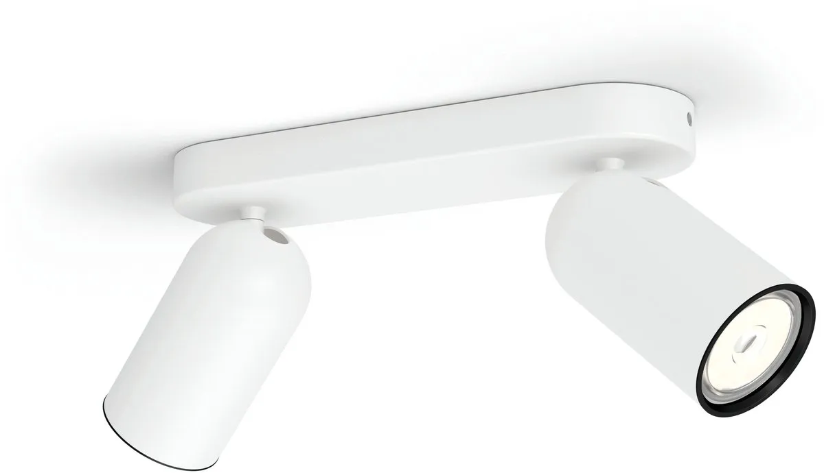 Philips Pongee Opbouwspot 2-lichts - Wit