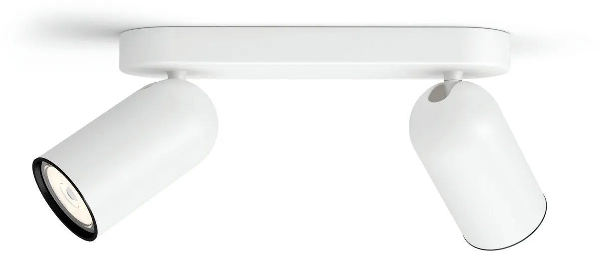 Philips Pongee Opbouwspot 2-lichts - Wit