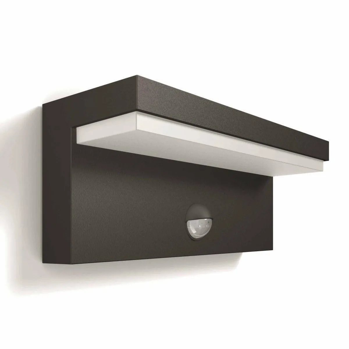 Philips Bustan Buitenwandlamp Antraciet - Sensor 2700K