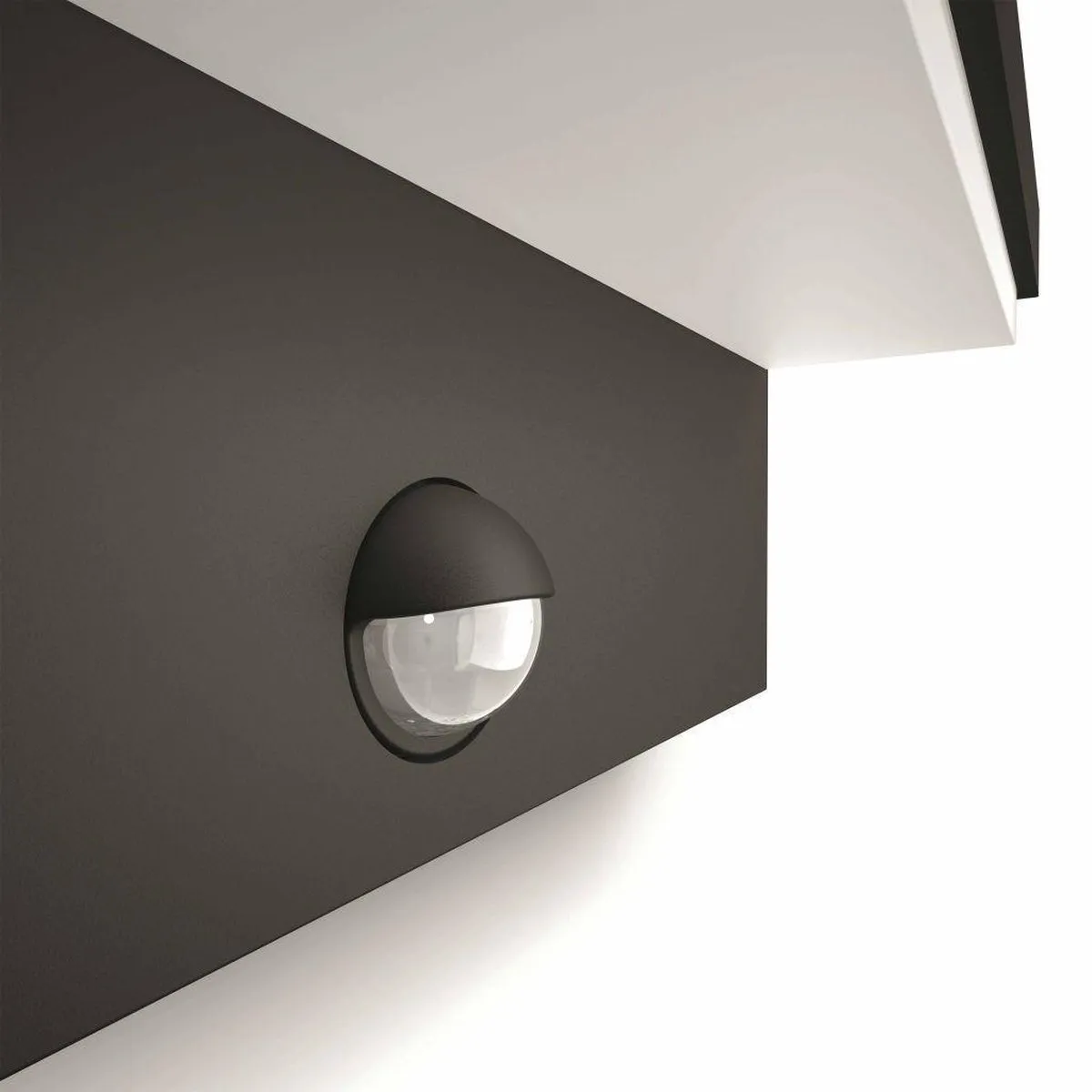 Philips Bustan Buitenwandlamp Antraciet - Sensor 2700K