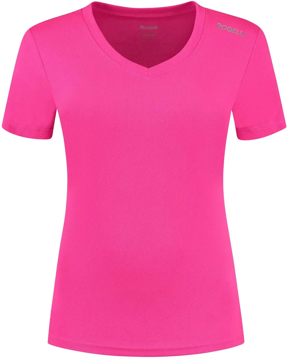 Rogelli Promo Dames Hardloopshirt Korte mouw - Roze S - afbeelding 2 van 6