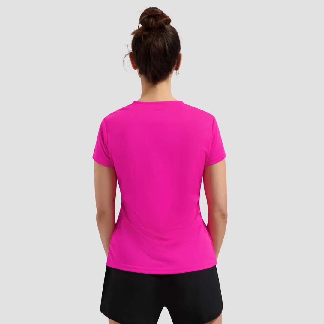 Rogelli Promo Dames Hardloopshirt Korte mouw - Roze S - afbeelding 3 van 6