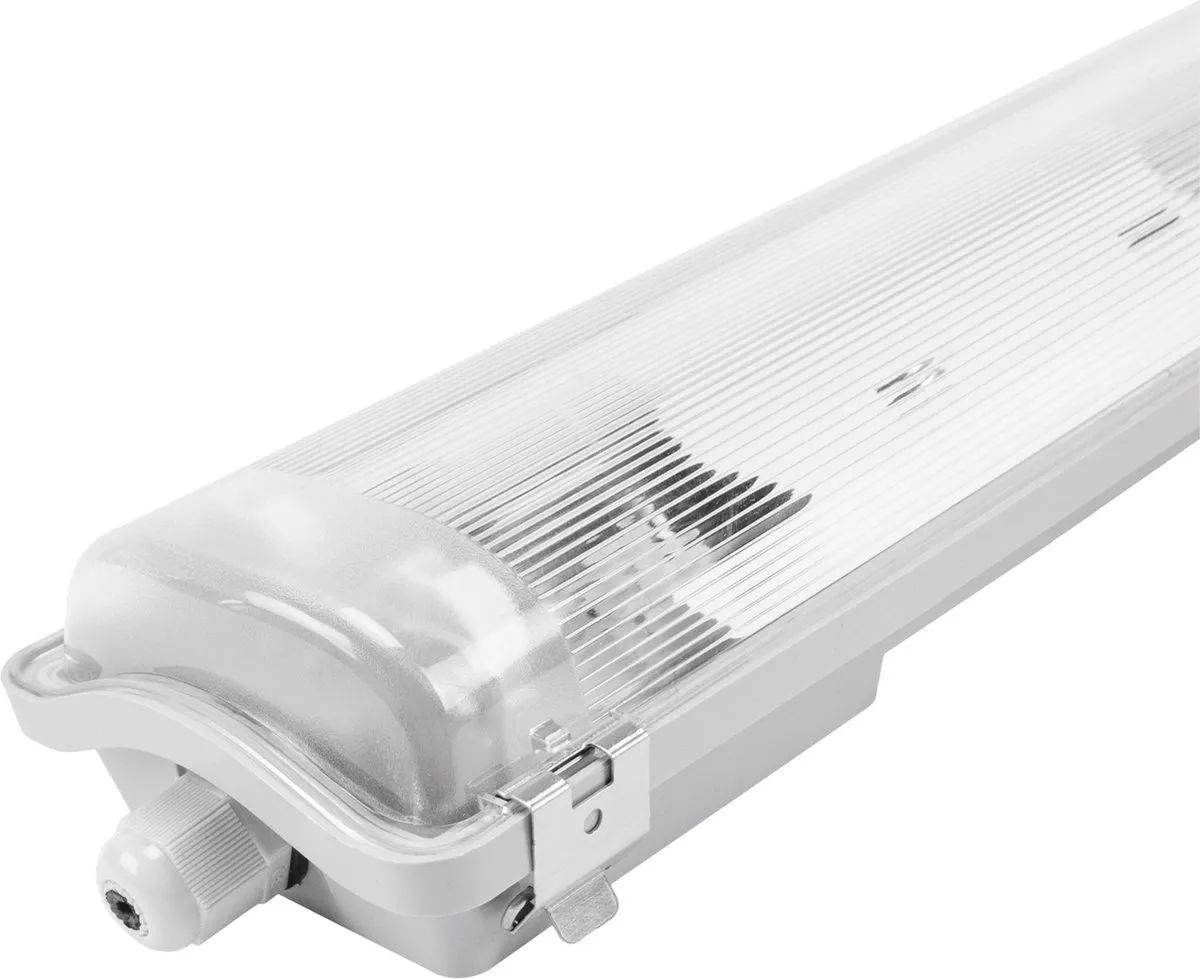 Ledvion 2x LED Armatuur 150cm 15W 4000K - Grijs