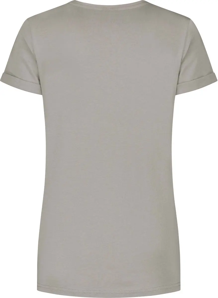 Rogelli Logo Dames Sportshirt Korte Mouw Beige - XL - afbeelding 5 van 6
