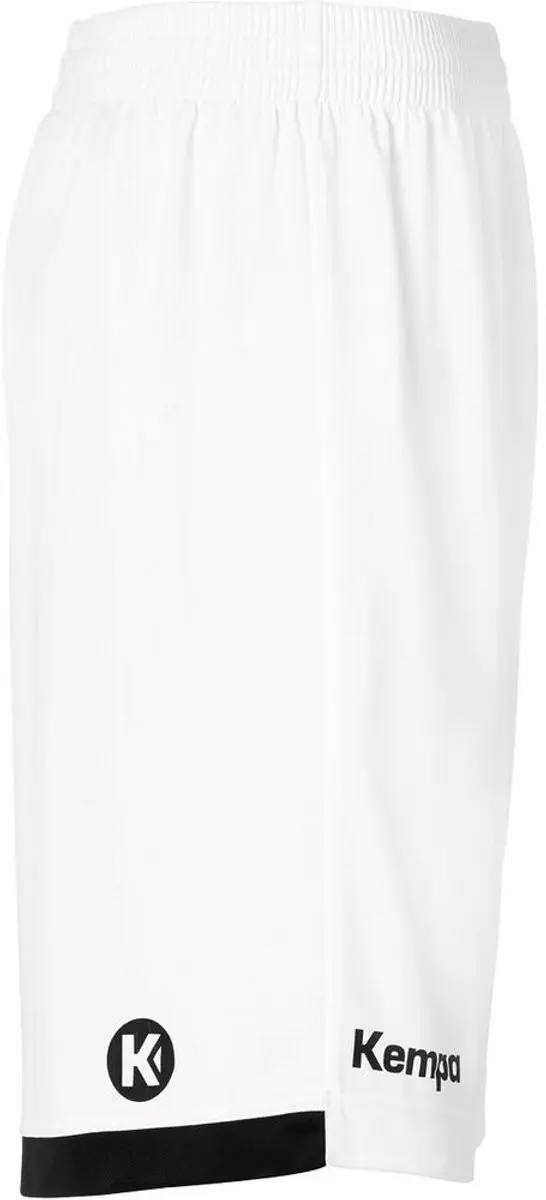 Kempa Player Long Shorts Wit-Zwart Maat 3XL