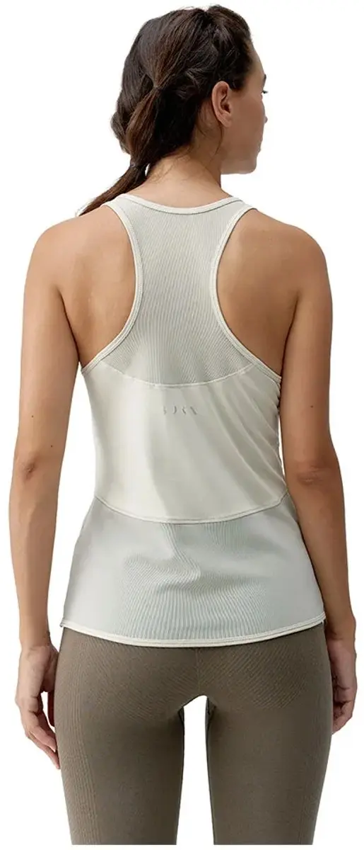 Born Living Yoga Kiava Mouwloos T-shirt - L - Beige/Wit