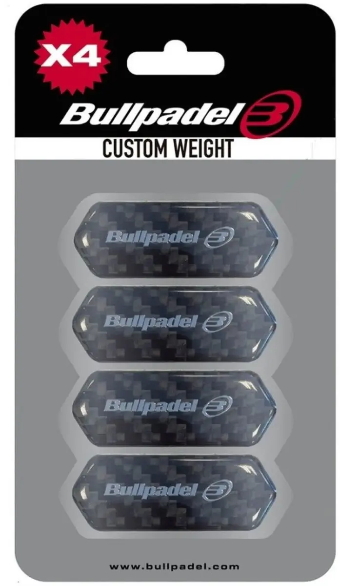 Bullpadel Custom Weight 4x 3 Gram Padel Accessoires Zwart
