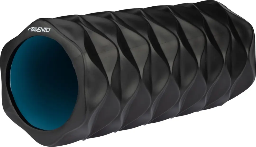 Avento Massage Roller Wave Foam - Zwart/Blauw