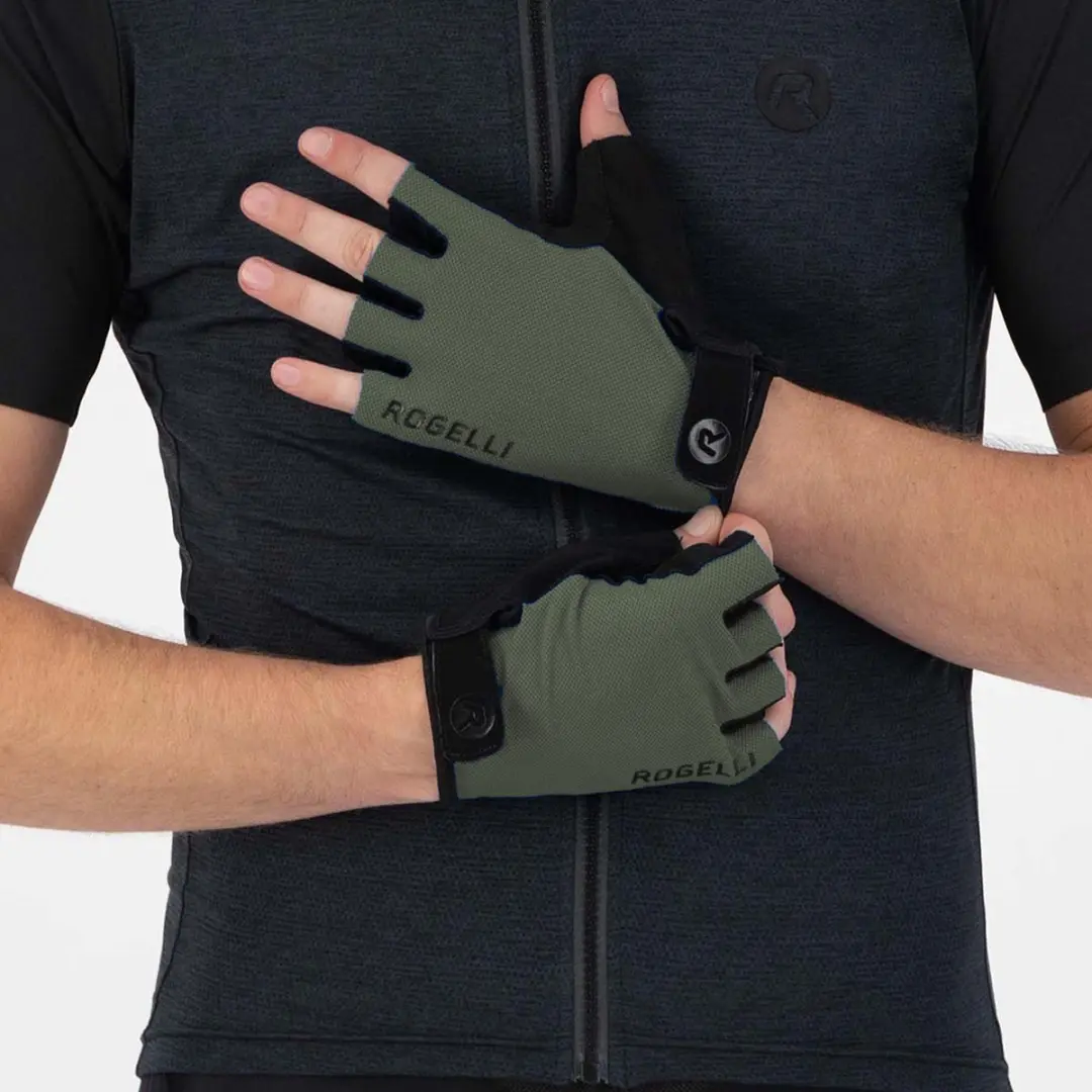 Rogelli Core RC1400000 Heren Fietshandschoenen - Korte vinger - XL - Legergroen - afbeelding 2 van 6