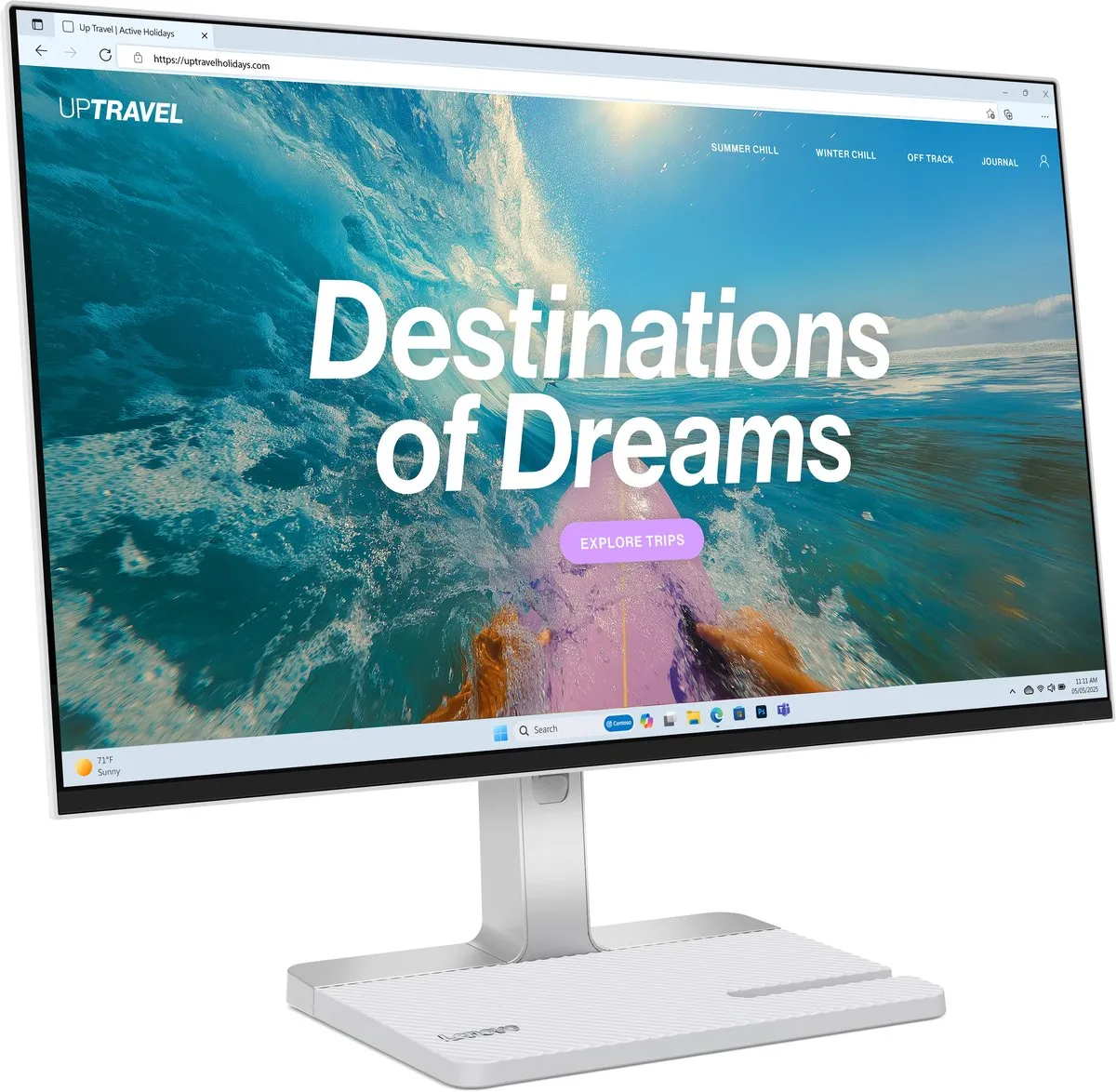 Lenovo L24D-4C Monitor 23.8" Full HD - Grijs