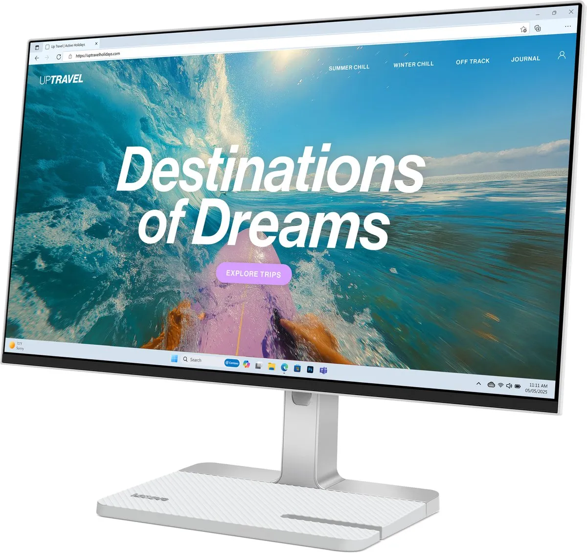 Lenovo L24D-4C Monitor 23.8" Full HD - Grijs - afbeelding 6 van 6