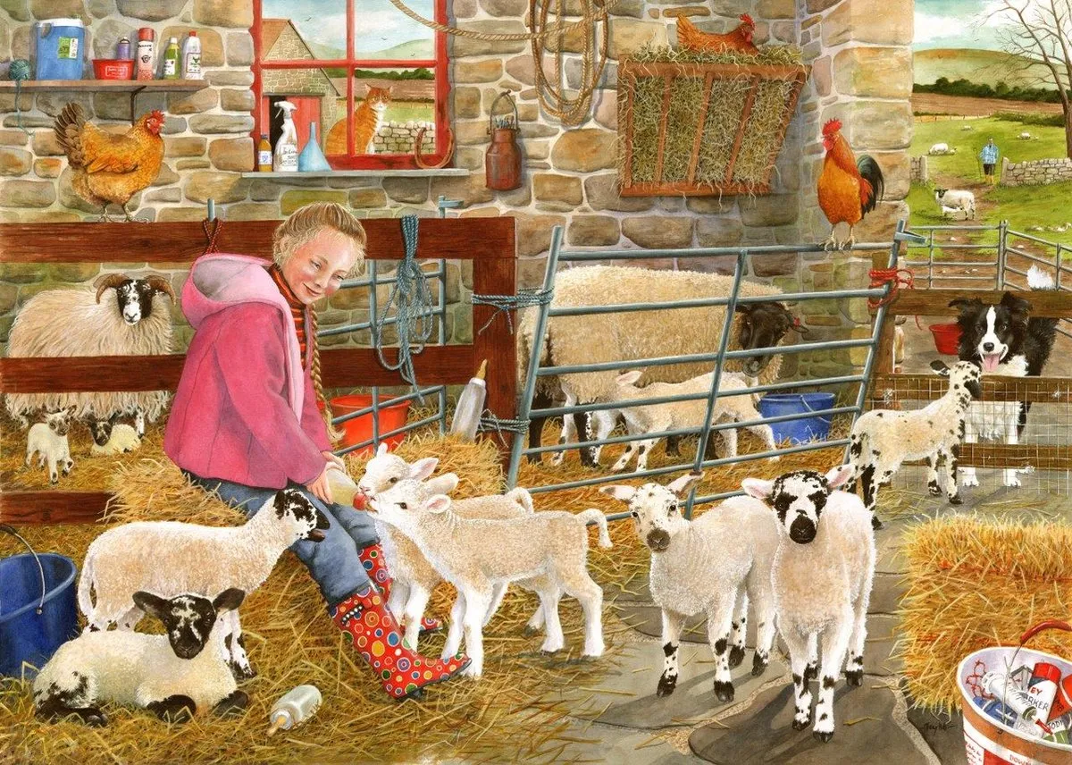 House Of Puzzles Mary's Little Lambs Puzzel - 500 Stuks HP0555 - Multicolor