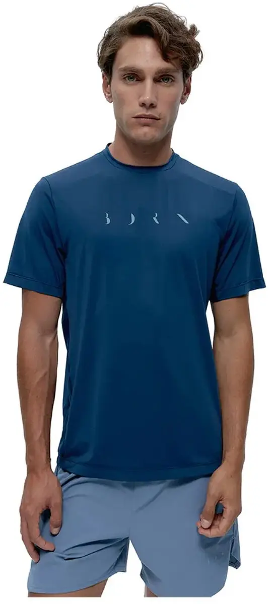 Born Living Yoga Volta 2.0 T-shirt Met Korte Mouwen Blauw M Man