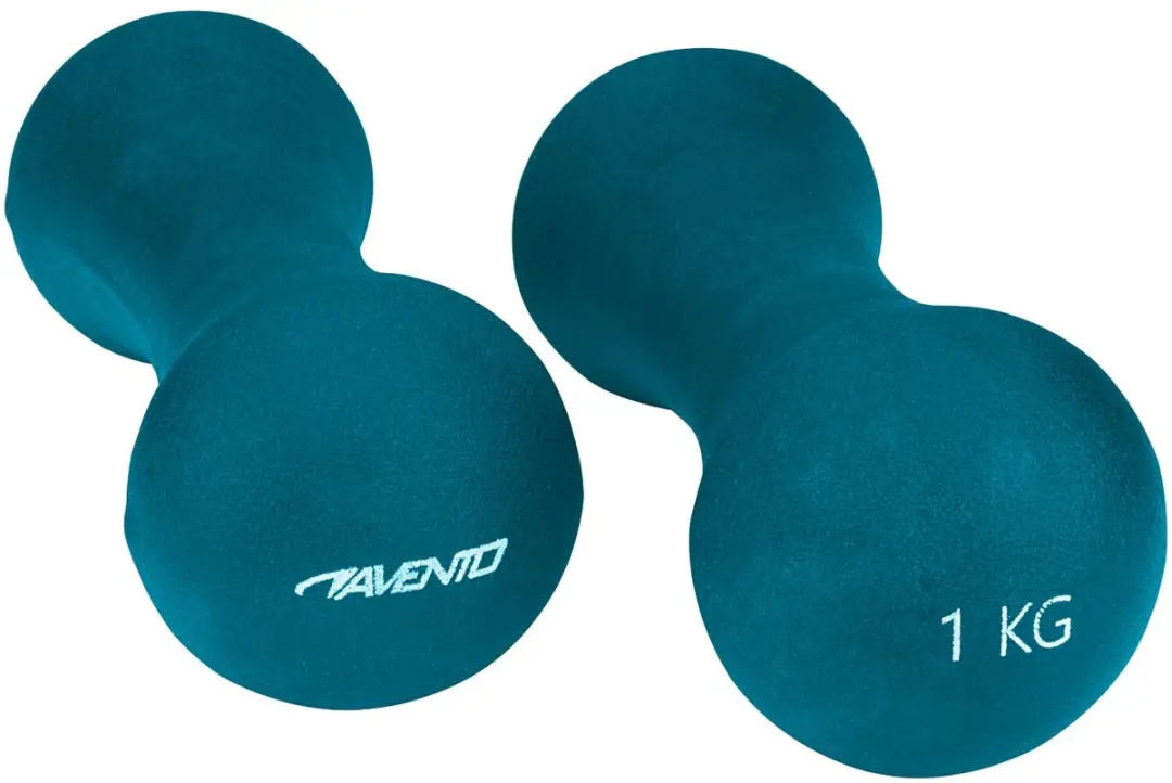 Avento Handgewicht Set Bone - 2x 1 kg - Blauw