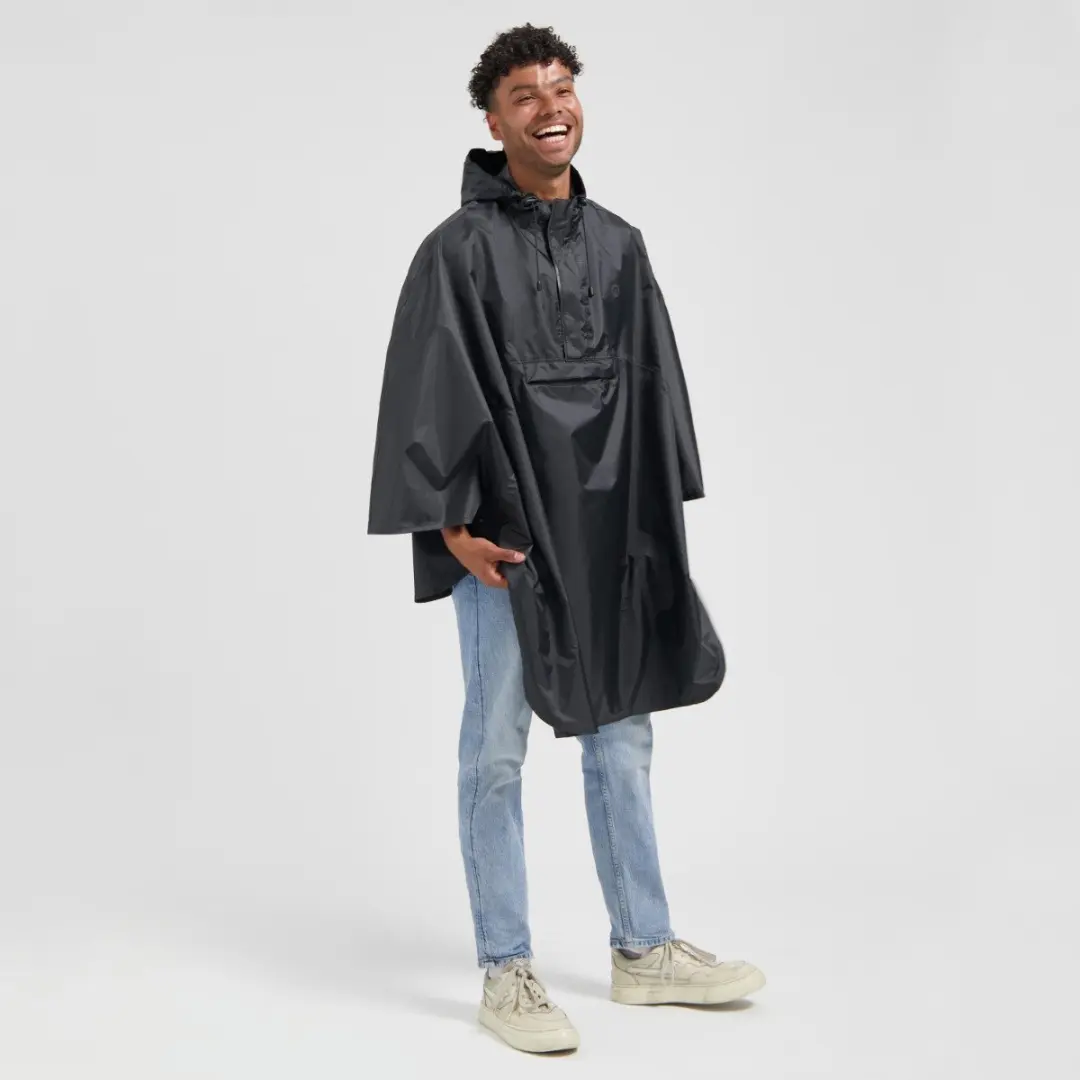 Rogelli Commuter Regenponcho - Zwart
