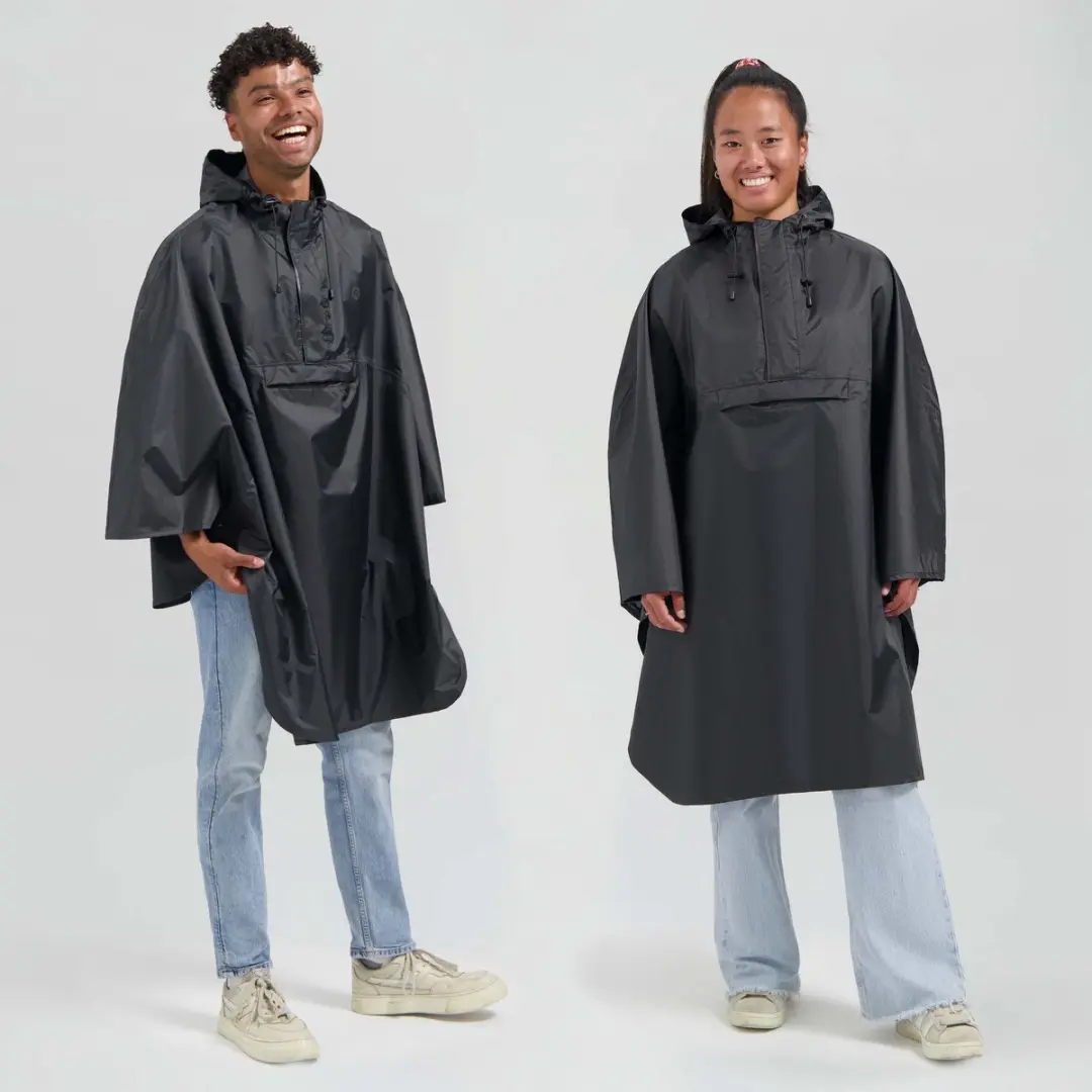 Rogelli Commuter Regenponcho - Zwart