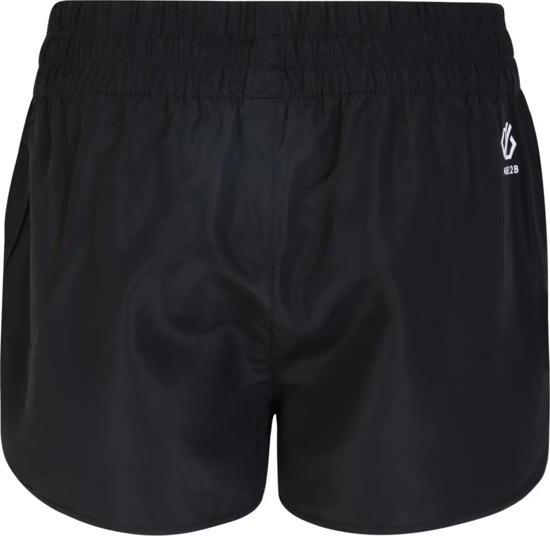 Dare2B, Sprint Up Korte Dames Fitnessbroek van Gerecyclede Qwic stof, Black/Blac