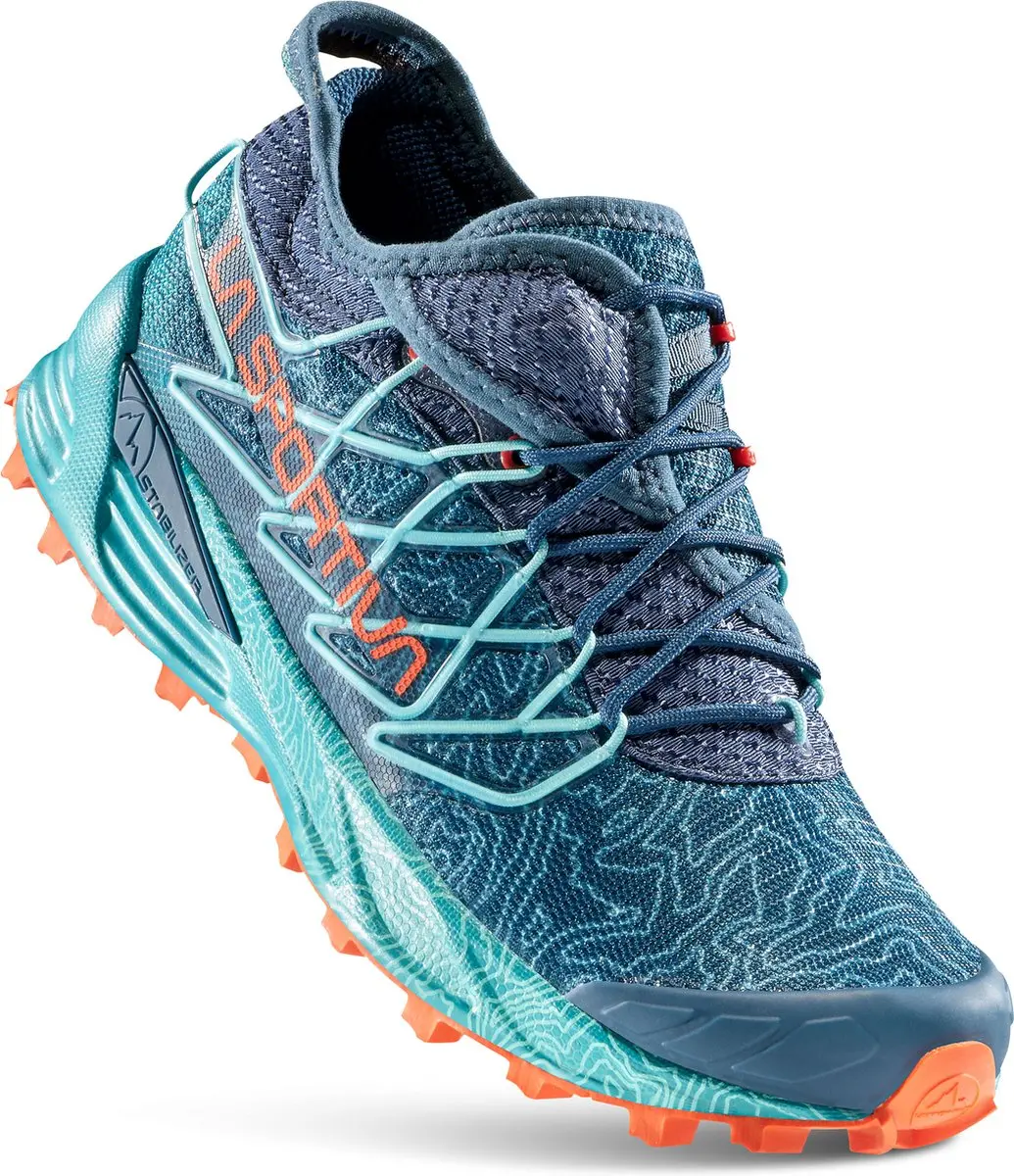 La Sportiva Mutant Trailschoenen 37 - Storm Blue/Cherry Tomato