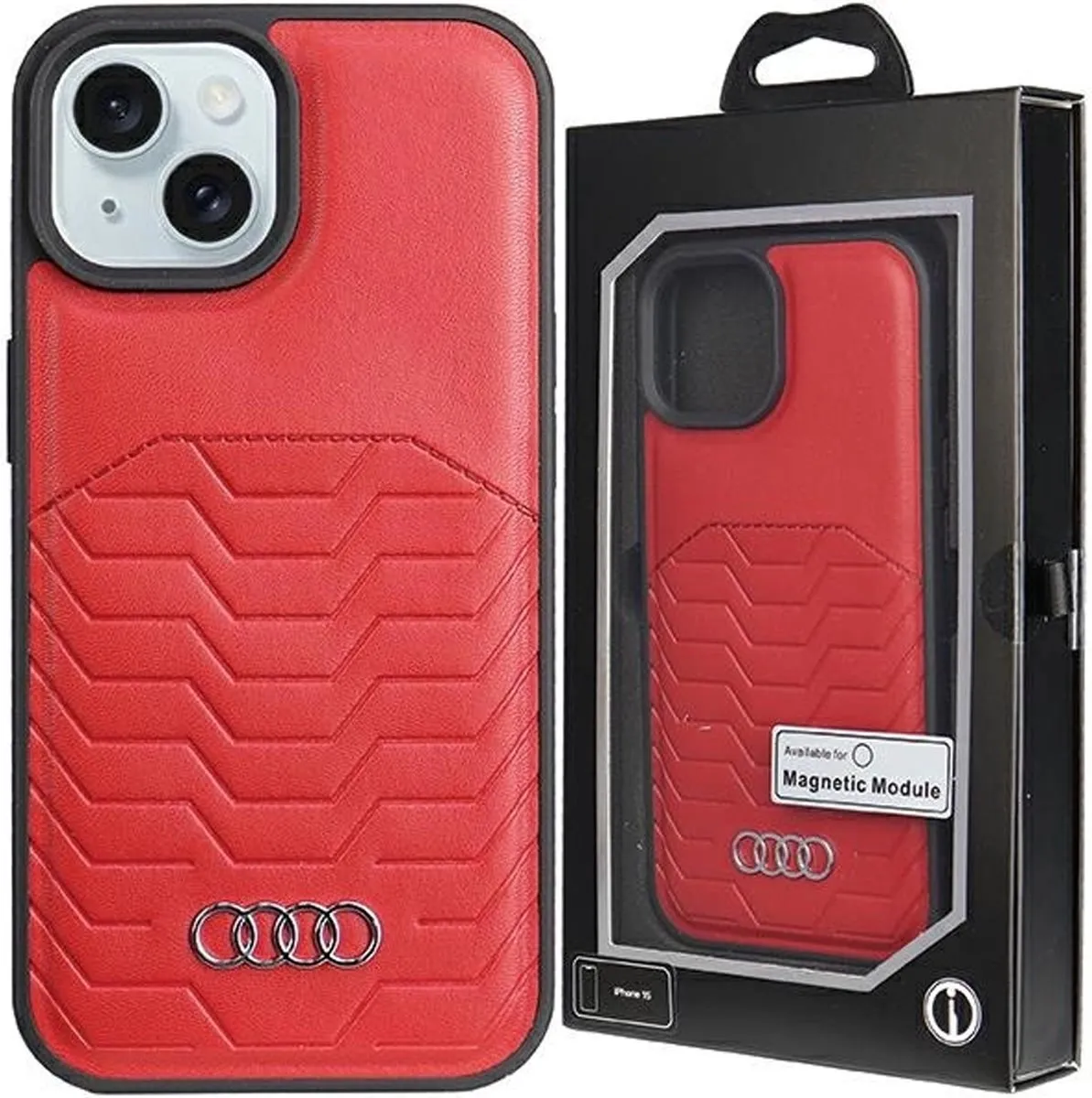Audi MagSafe iPhone Hoesje - Rood