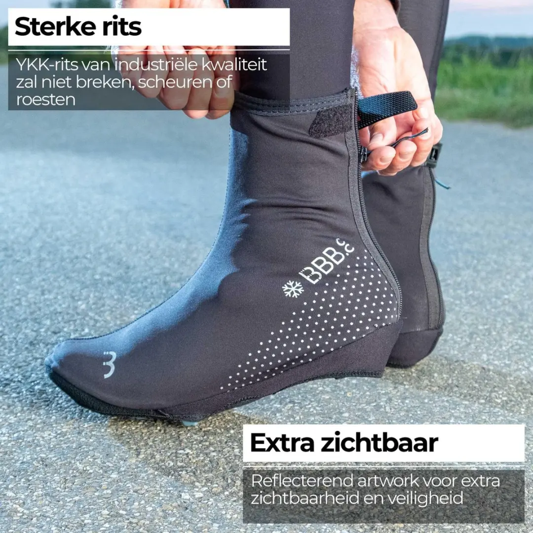 BBB Cycling Freeze BWS-21 Overschoenen - Wielrennen - Zwart - Maat 45/46