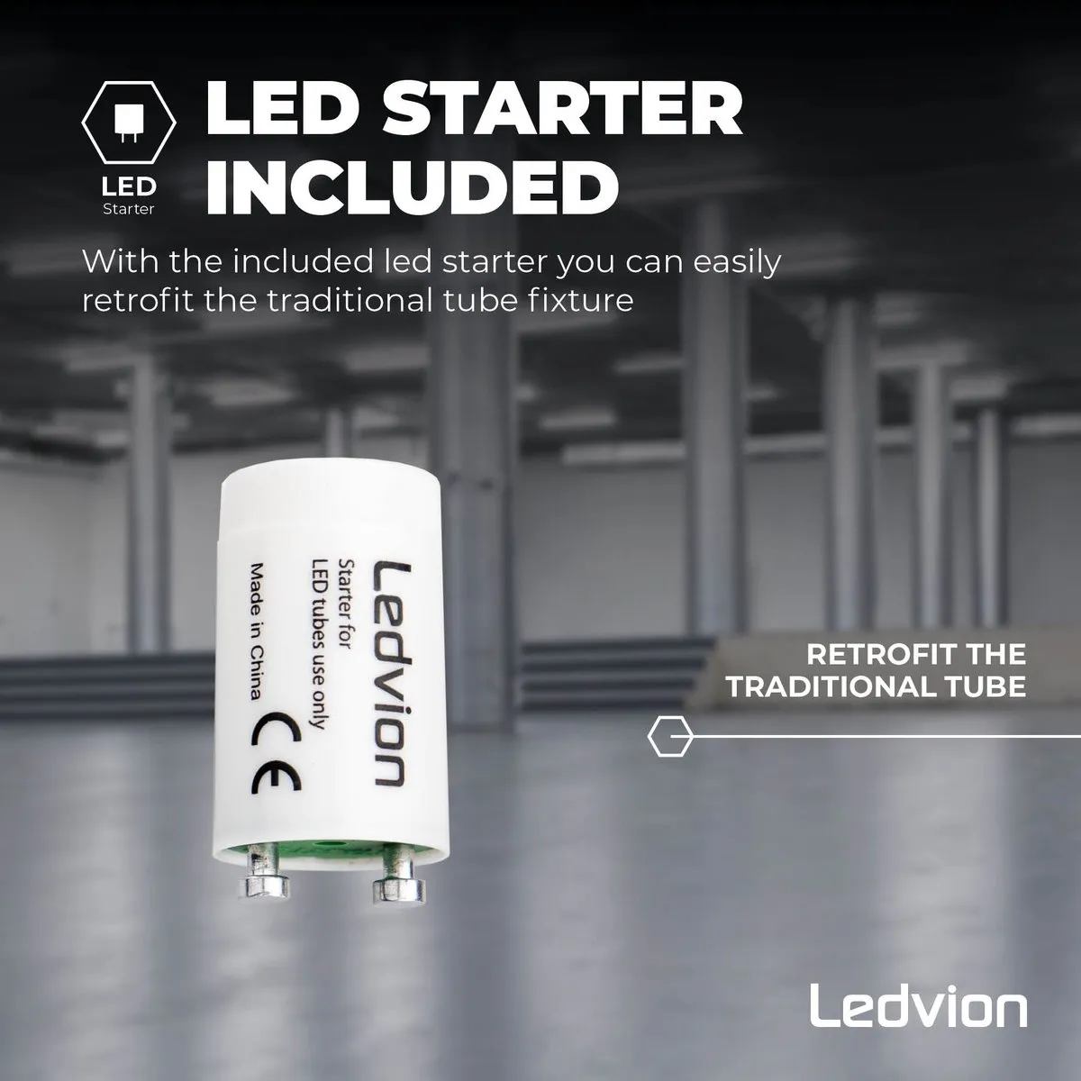 LEDVION 10X LED TL Buis 60cm 6.3W 6500K - 175lm/W - afbeelding 6 van 6