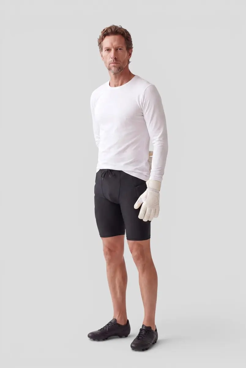 Reusch Soft Padded Compressie Keeper Short S - Zwart
