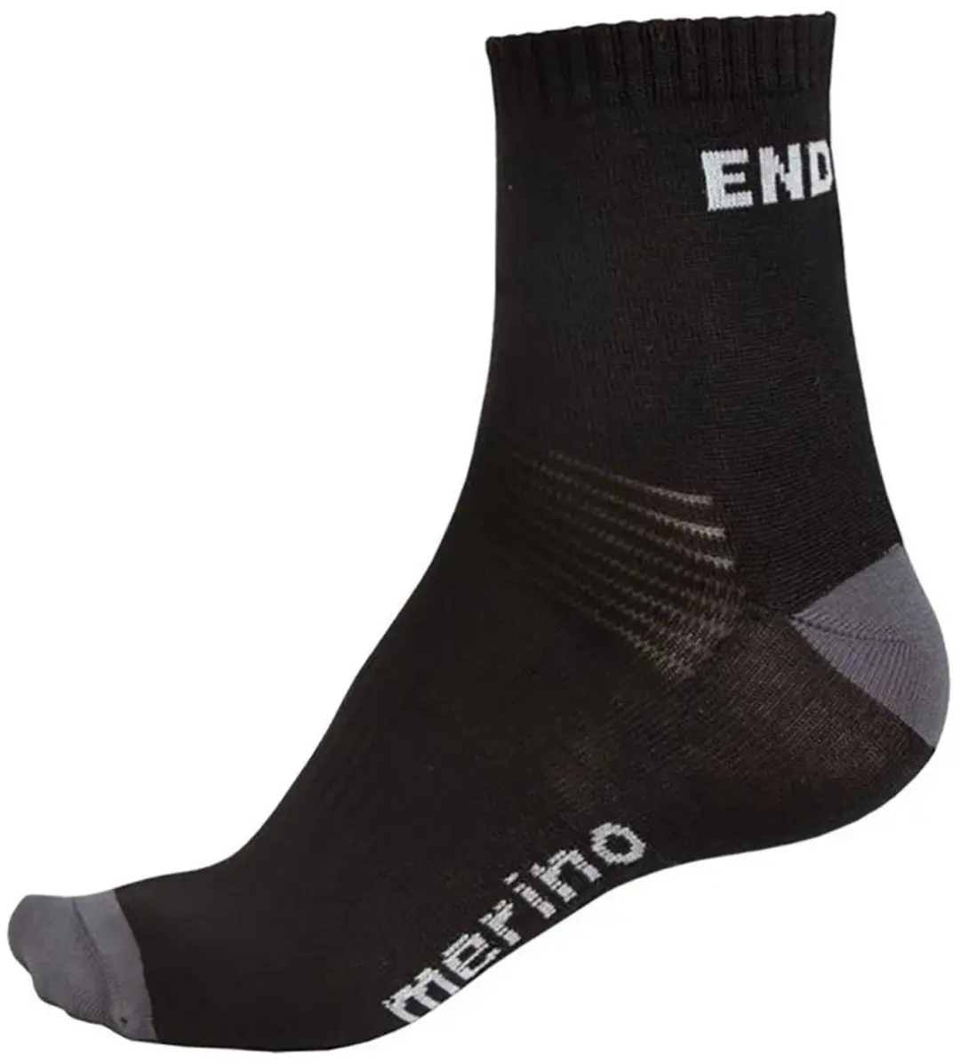 Endura Baabaa Merino Half Lange Sokken - Zwart - afbeelding 2 van 2