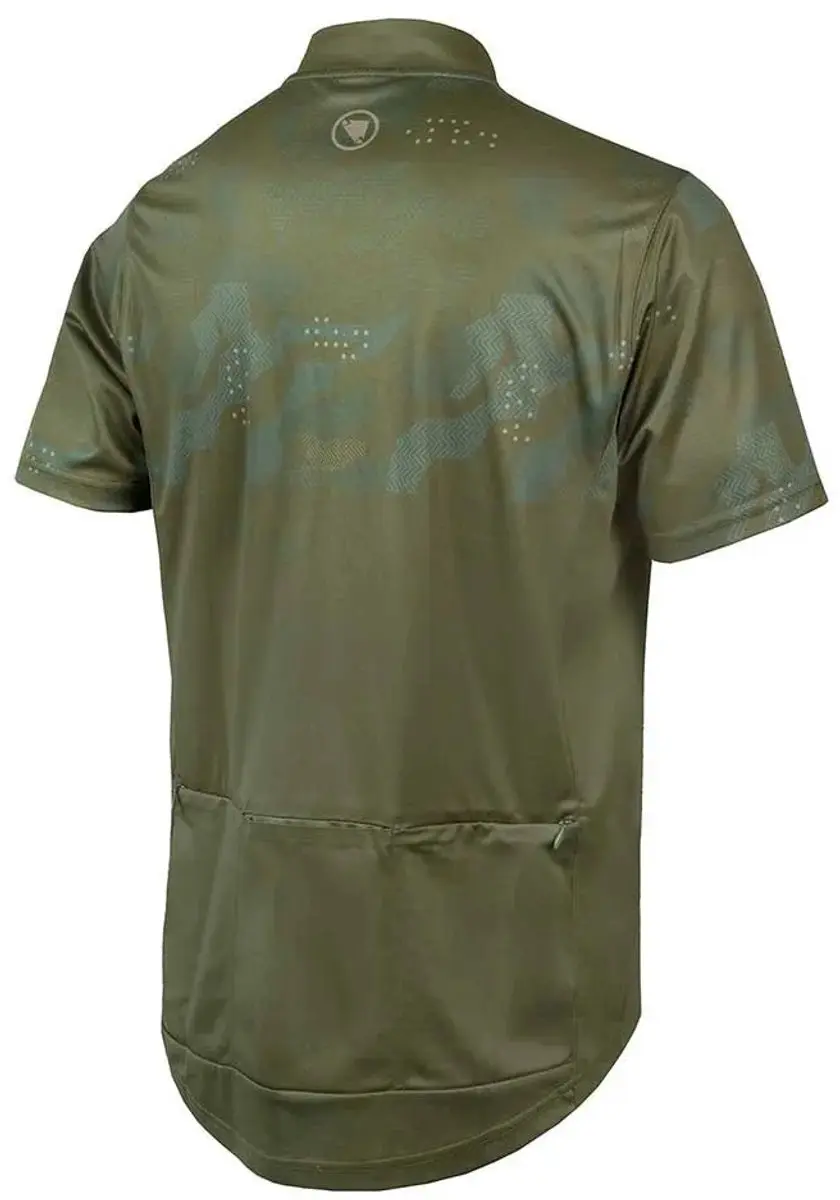 Endura Hummvee Ray Korte Mouw Wielertrui - Olive Green XL