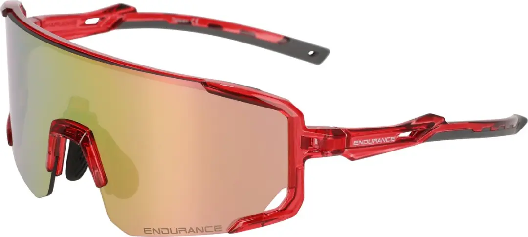 ENDURANCE Philippe Fietsbril - Rood - Roze lenzen