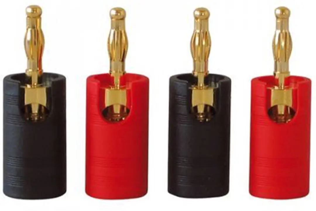 Dynavox 4-delige Banaanstekker male set