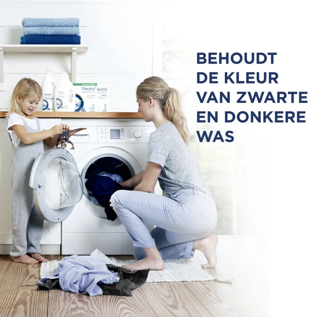 Neutral Vloeibaar Wasmiddel Zwart 1L - 20 Wasbeurten - afbeelding 5 van 6