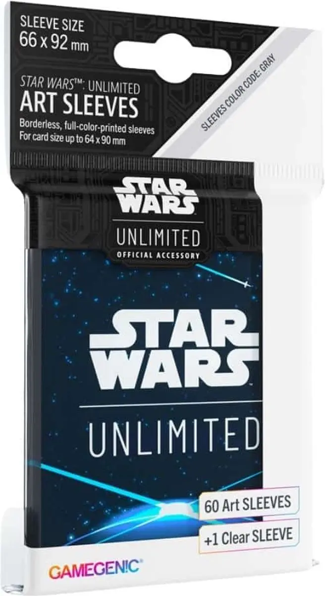 Gamegenic Star Wars Unlimited Art Sleeves Space Blue